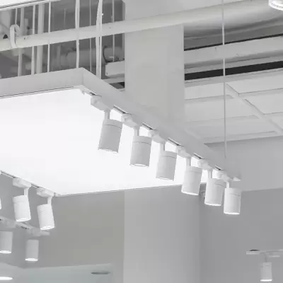 Lampa LED COB pe Sina - 35 W - corp alb Alb natural