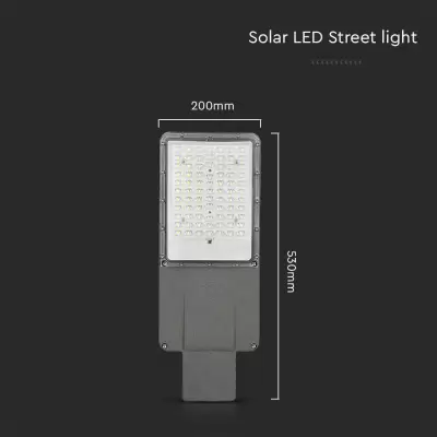 Proiector stradal solar LED 35W 3500lm cu suport si telecomanda chip Bridgelux Alb natural
