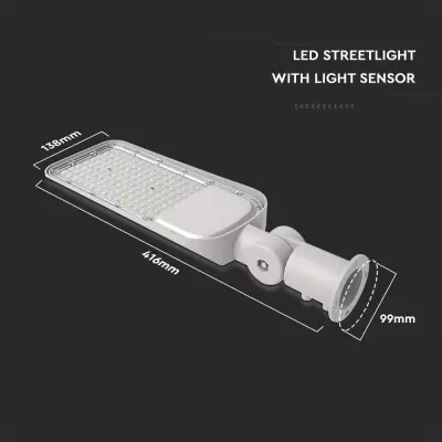 Proiector stradal LED chip Samsung 30W cu senzor 4000K 120lm/w