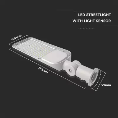 Proiector stradal LED chip Samsung 50W cu senzor 4000K 120lm/w
