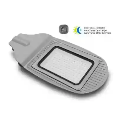 Proiector stradal LED SMD 50W cu senzor gri Alb rece