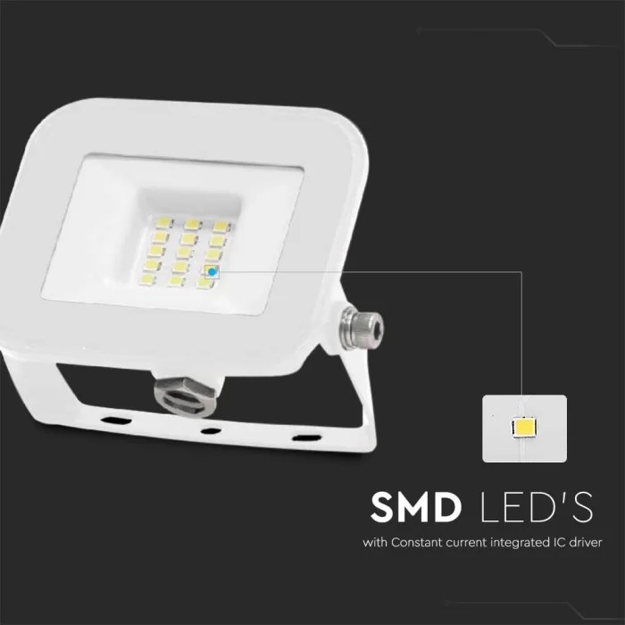 Proiector LED 10W corp alb SMD Chip Samsung PRO-S Alb natural
