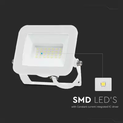 Proiector LED 20W corp alb SMD Chip Samsung PRO-S Alb cald