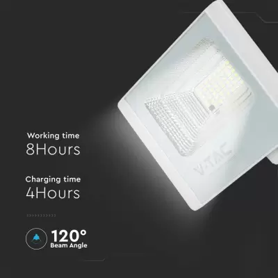 Proiector 35W LED Solar 6400K corp alb