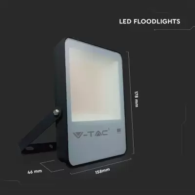 Proiector LED 50W corp negru Chip Samsung Alb rece 137lm/W