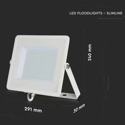Proiector LED chip Samsung 100W corp alb Alb rece