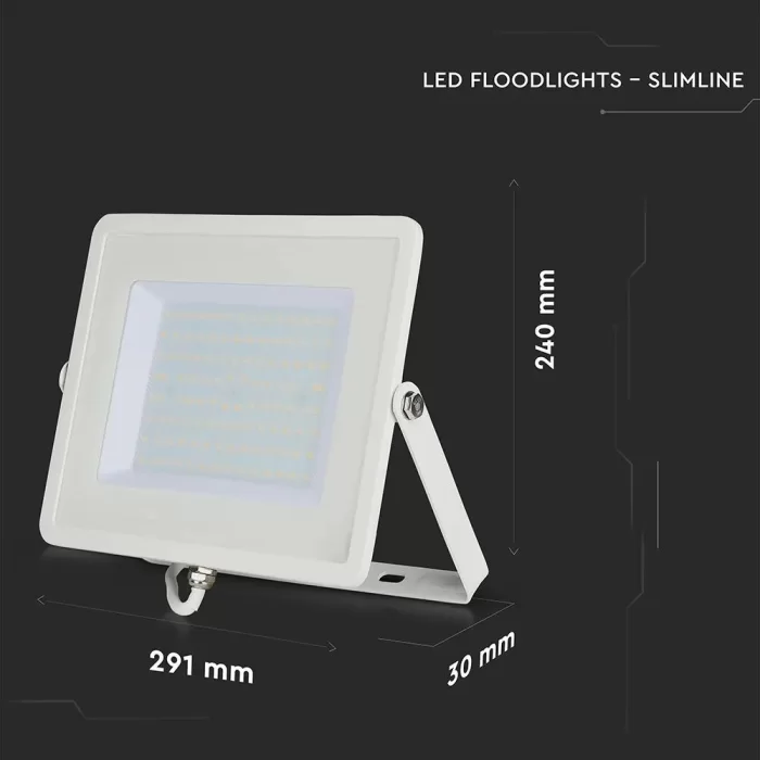 Proiector LED chip Samsung 100W corp alb Alb natural