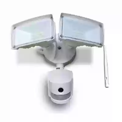 Proiector LED 18W cu senzor camera WIFI corp alb Alb rece