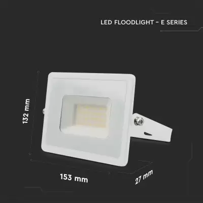 Proiector LED E-Series 30W corp alb Alb rece
