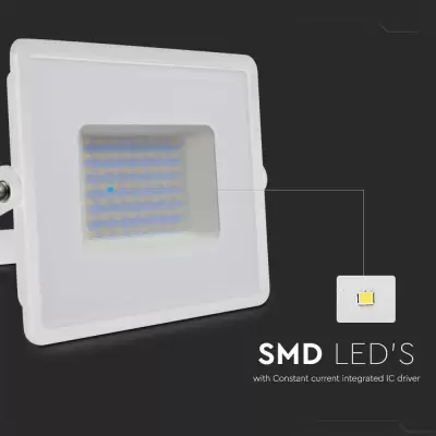 Proiector LED E-Series 50W corp alb Alb natural