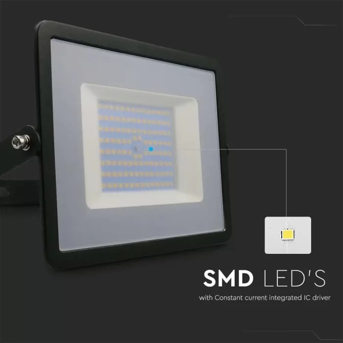 Proiector LED E-Series 100W corp negru Alb natural