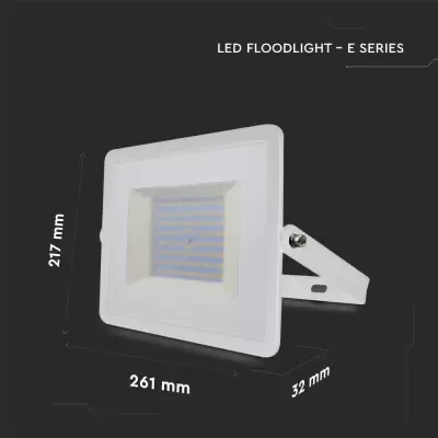 Proiector LED E-Series 100W corp alb Alb natural