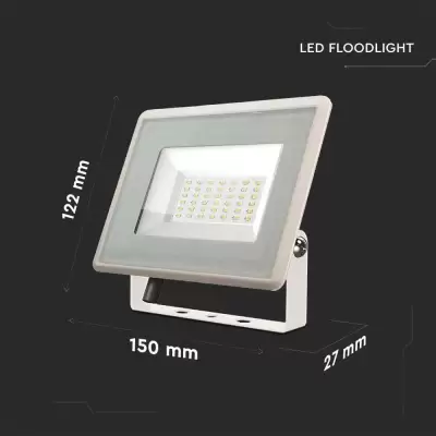 Proiector LED F-Series 30W corp alb Alb rece