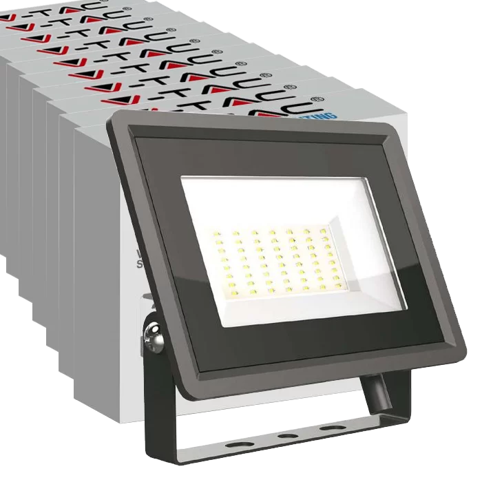 Set 20buc - Proiector LED F-Series 50W corp negru Alb rece