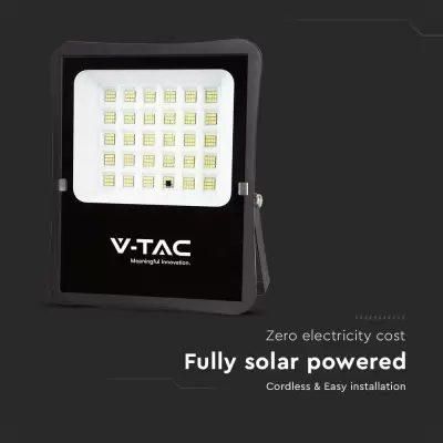 Proiector LED panou solar 20W cu timer si telecomanda 4000K
