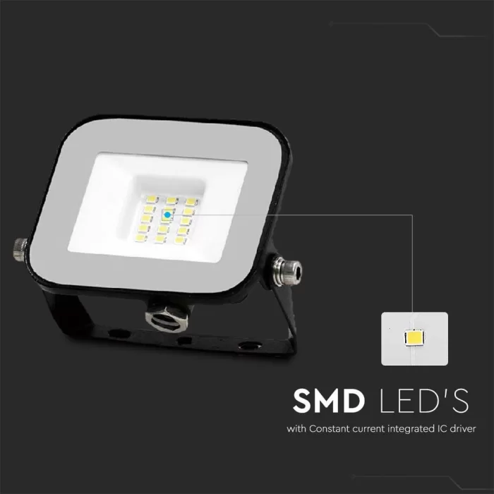Proiector LED 10W corp negru SMD Chip Samsung PRO-S Alb natural
