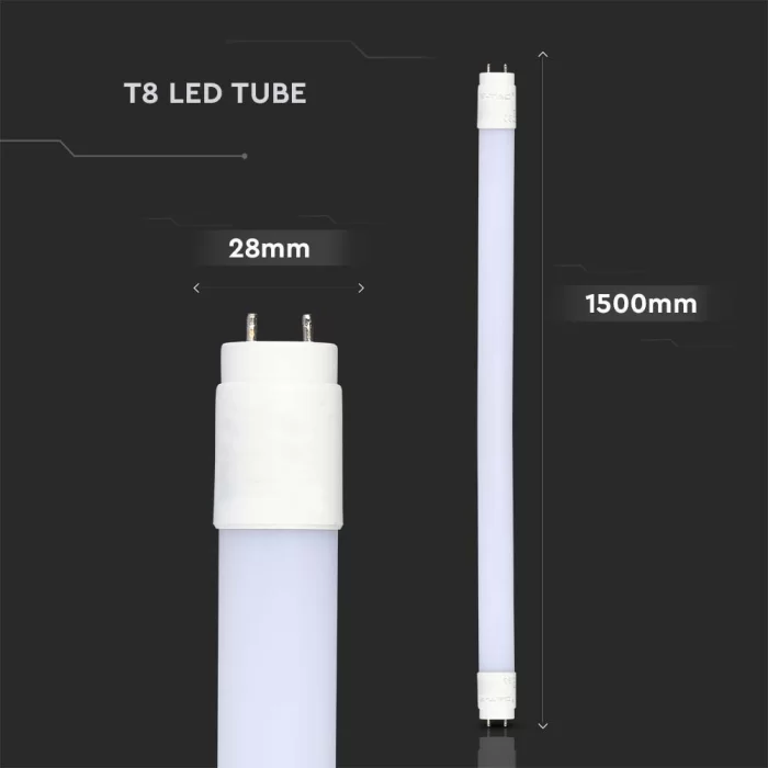 Tub LED T8 20W 150cm nanoplastic Alb cald