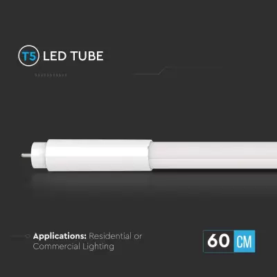 Tub LED T5 8W 60cm Alb rece