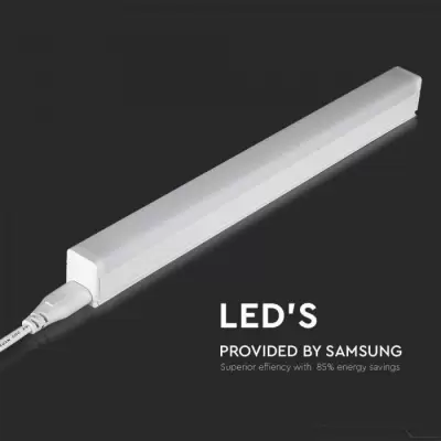 Corp iluminat cu tub LED T5 chip Samsung 7W 60cm Alb cald