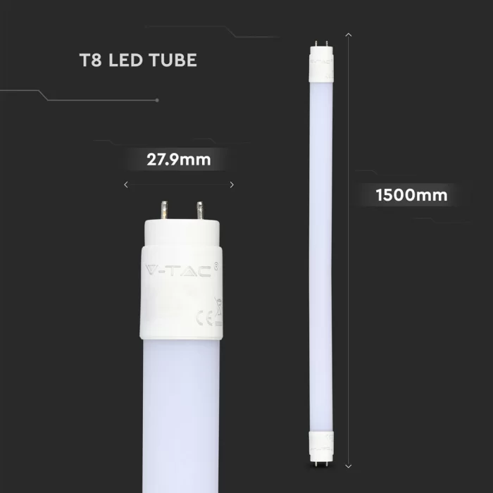 Tub LED chip Samsung T8 20W 150cm Alb rece