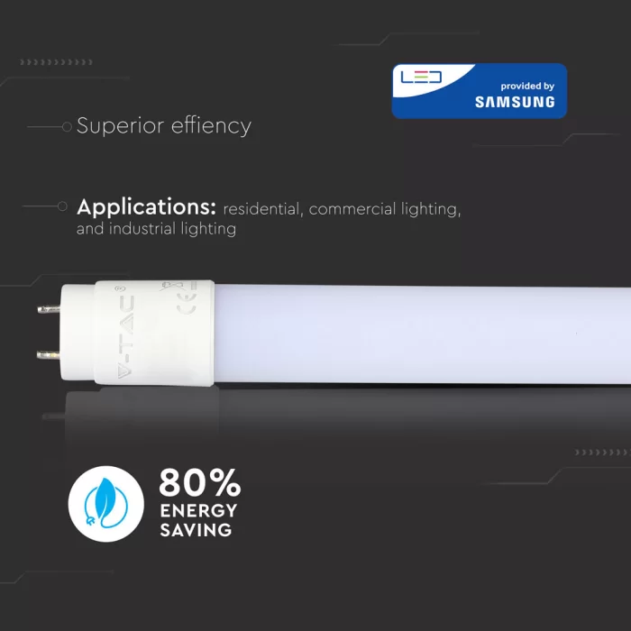 Tub LED chip Samsung T8 20W 150cm Alb cald
