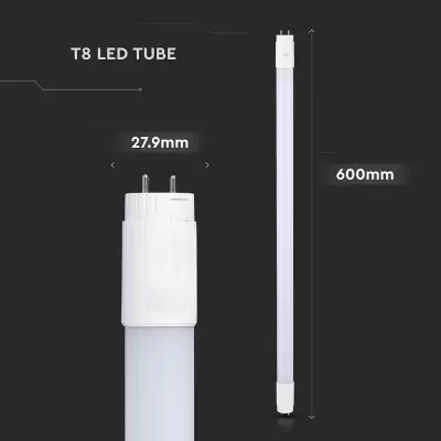 Tub LED chip Samsung 60 cm 7.5W G13 nano plastic Alb cald