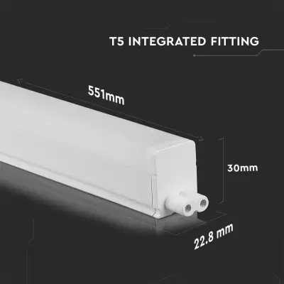 Corp iluminat cu tub LED T5 7W 60cm Alb rece