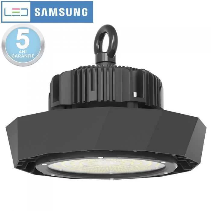 Lampa industriala chip/driver Samsung 100W 90 corp negru 120lm/w Alb rece