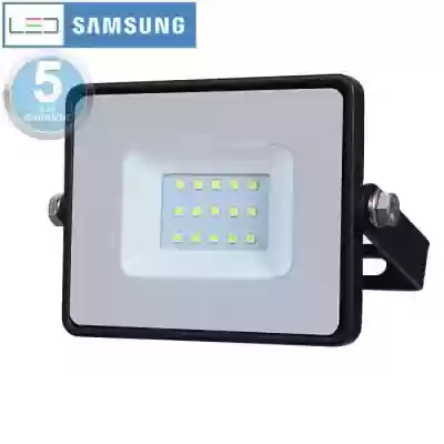 Proiector LED chip Samsung 10W corp negru Alb cald