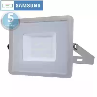 Proiector LED chip Samsung 30W corp gri Alb cald