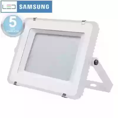 Proiector LED chip Samsung 150W corp alb, Alb cald