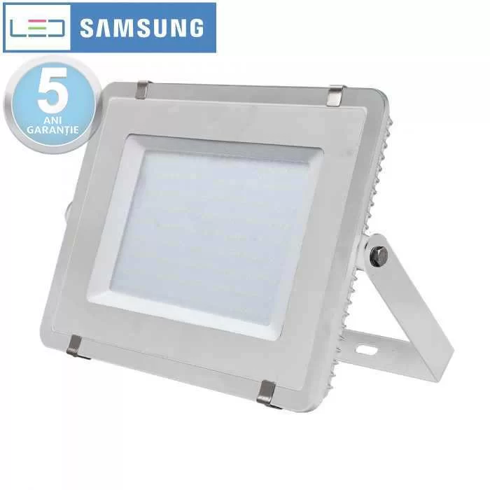 Proiector LED chip Samsung 300W corp alb Alb rece