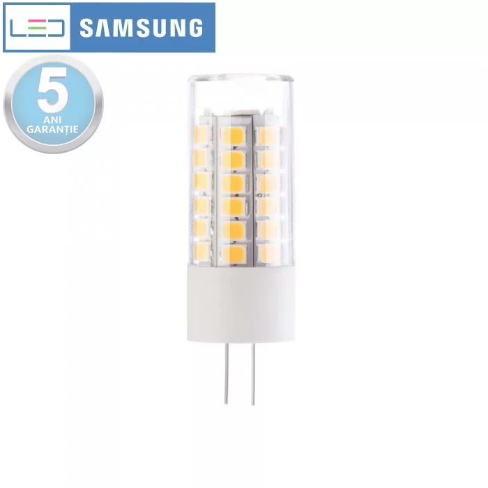 Bec spot LED chip Samsung 3.5W G4 Plastic Alb rece