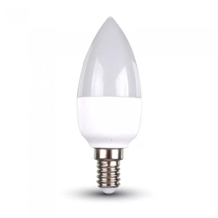 Bec LED 4.5W E14 tip lumanare Alb cald