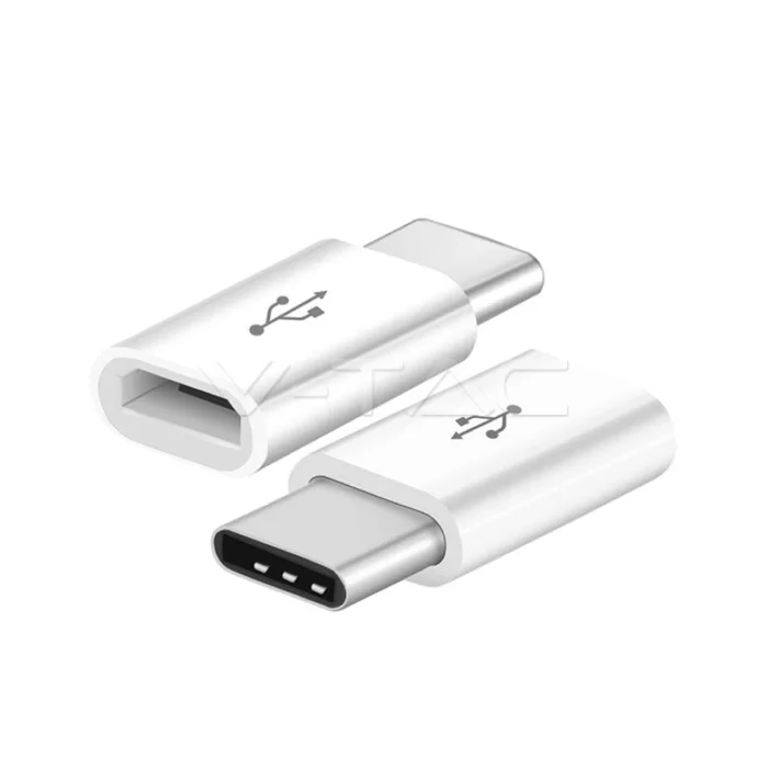 Adaptor Micro USB - Type C alb