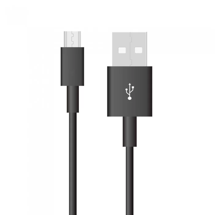 Cablu 1 M Micro USB negru - perlat