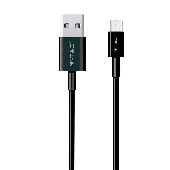 Cablu 1 M type C USB negru - argintiu