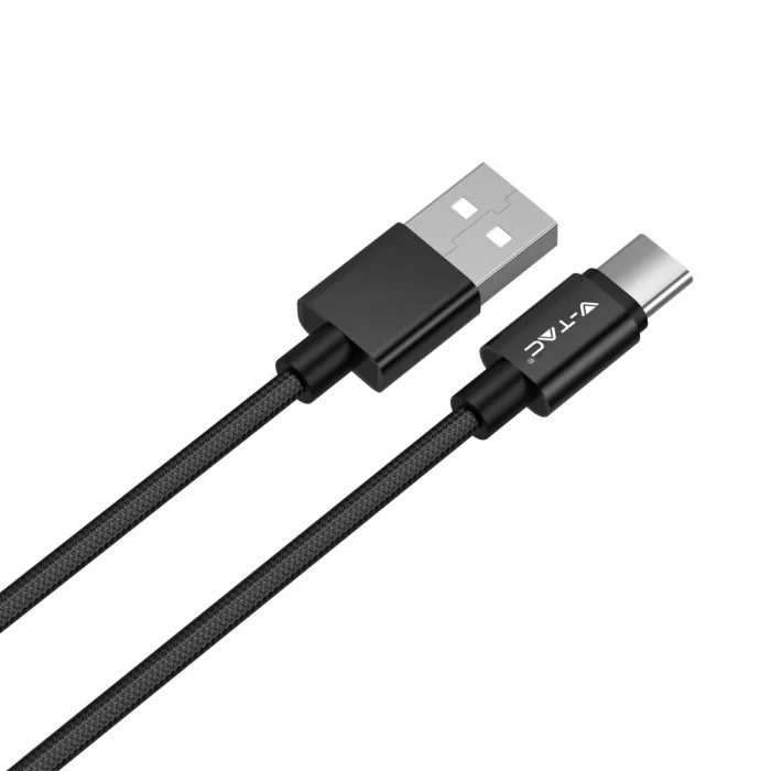 Cablu 1 M type C USB negru - platinat