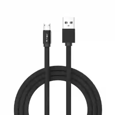 Cablu 1 M Micro USB negru - rubiniu