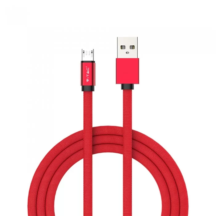 Cablu 1 M Micro USB rosu - rubiniu