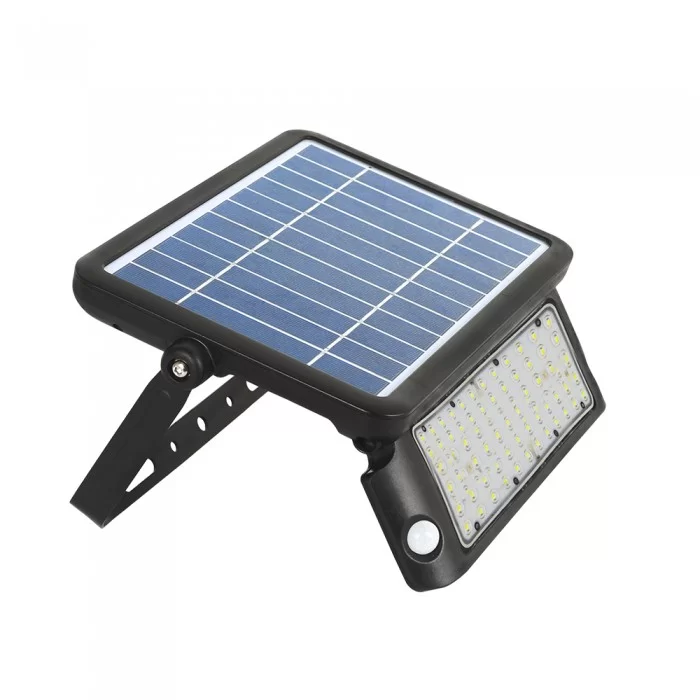 Proiector LED V-TAC cu incarcare solara senzor 5W 4000K