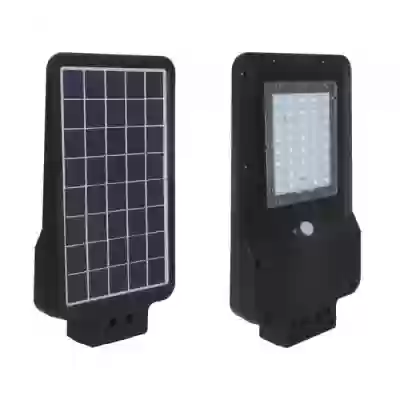 Proiector stradal solar LED 15W negru Alb rece