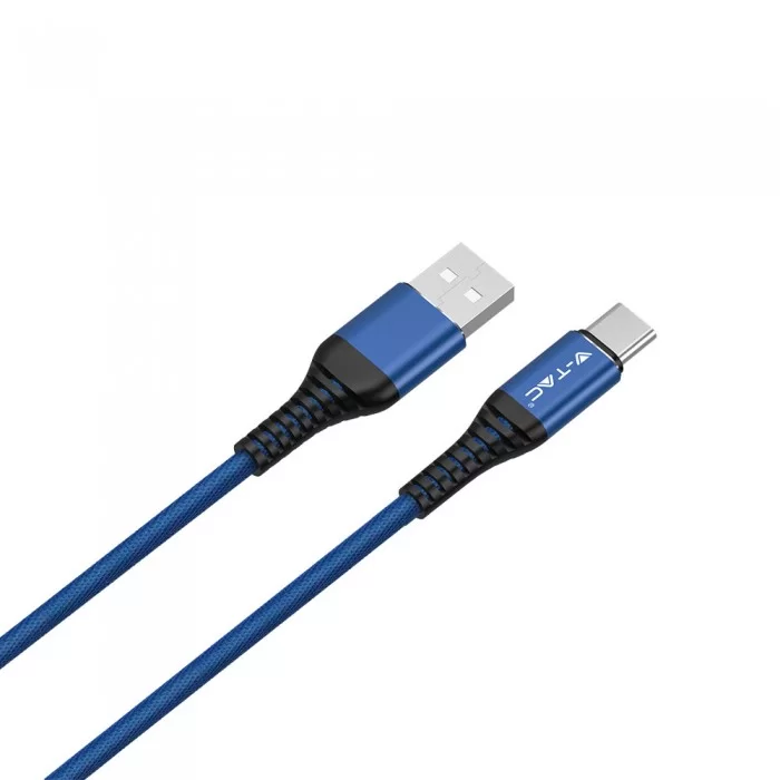 Cablu 1 M type C USB albastru - auriu
