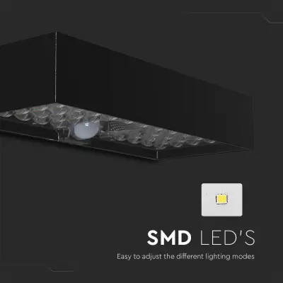Aplica LED Solara cu senzor 6W 4000K neagra