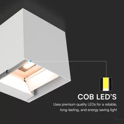 Aplica LED COB Solara cu senzor 9W 4000K alba