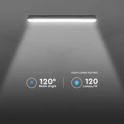 Lampa LED impermeabil Seria M 1200mm 36W alb rece mat 120LM/W