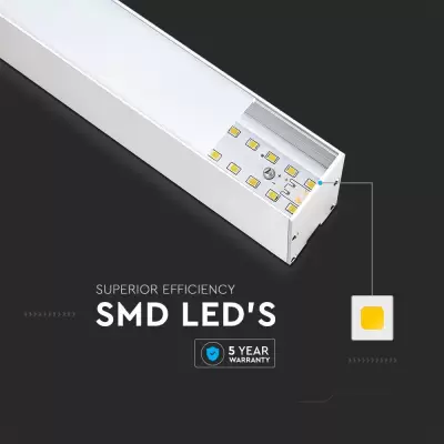 Lampa LED liniara suspendata chip Samsung 40W corp alb 1200 Alb natural