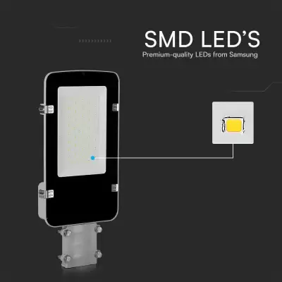 Proiector stradal LED chip Samsung 50W corp gri 6500K