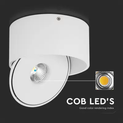 Spot LED COB 20W aplicat 3in1 corp alb