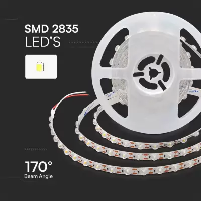 Banda LED SMD 2835 - 48LED lupa/m 16W 24V 3000K